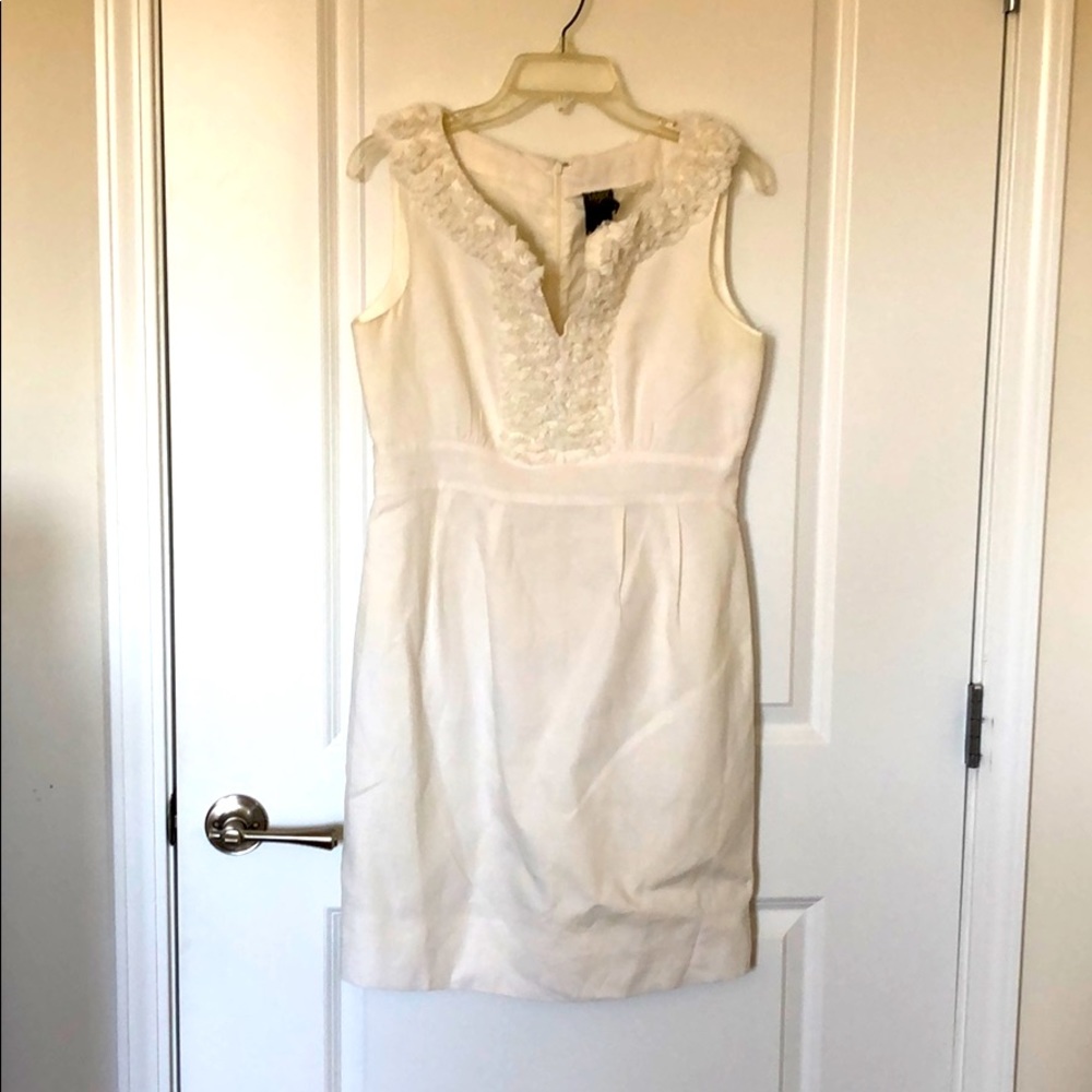 Taylor White Linen Dress
